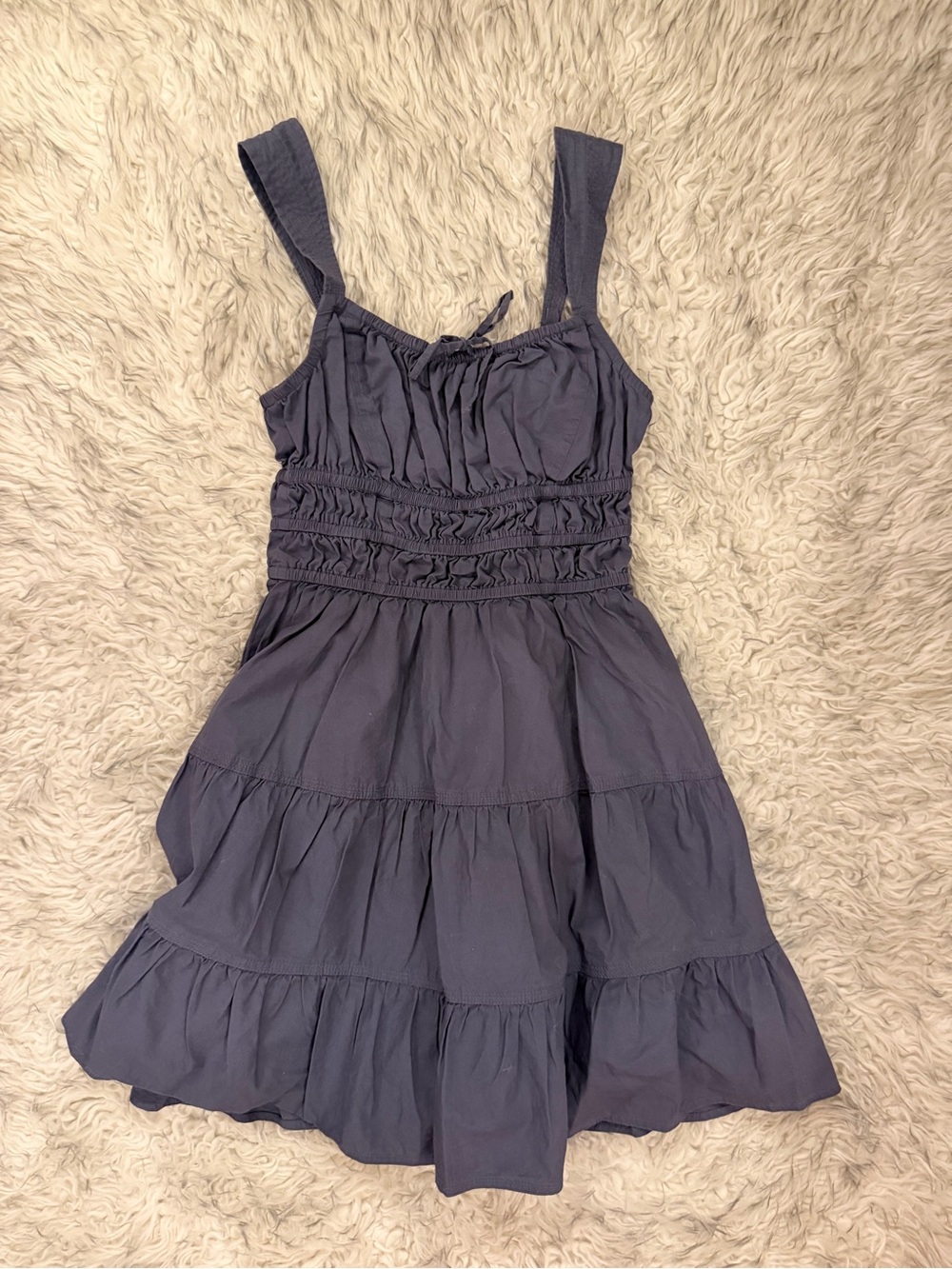 Sunday Best ‘Martine’ Poplin Dress - Vintage Navy